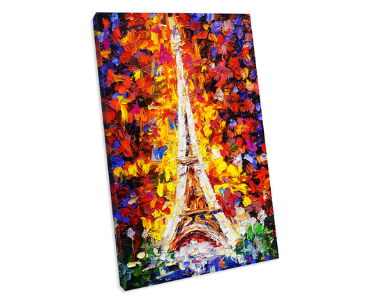 Paris Eiffel Tower CANVAS WALL ART Picture Print