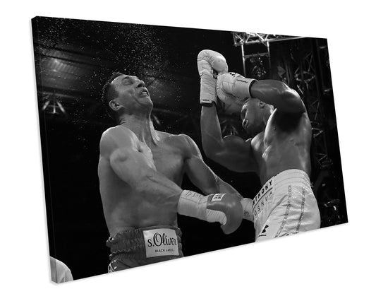 Anthony Joshua Vs Klitschko Sports Boxing CANVAS WALL ART Picture Print
