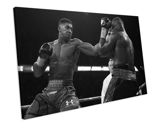 Anthony Joshua vs. Dillian Whyte Sports Boxing CANVAS WALL ART Picture Print