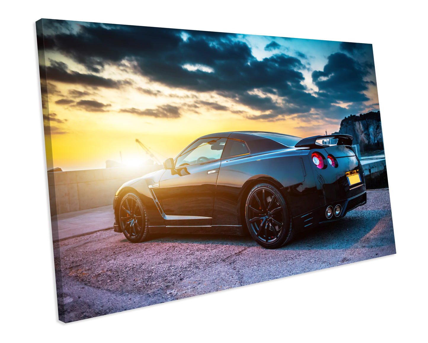 Nissan Skyline Gtr Spots Car CANVAS WALL ART Box Framed Picture Print