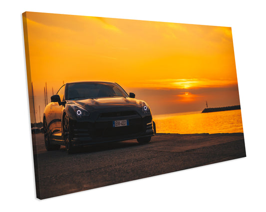 Nissan Skyline GTR Sports Car CANVAS WALL ART Box Framed Picture Print