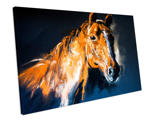 Horse Animal Painting Artwork Box Framed Canvas Print