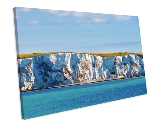 White Cliffs Of Dover Landscape Framed Canvas Print
