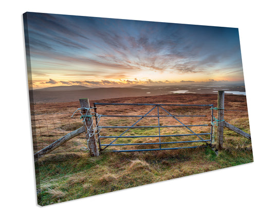 Outer Hebrides Scotland Sunset CANVAS ART PRINT Framed Wall Art