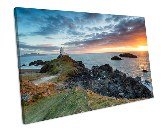 Sunset Anglesey North Wales CANVAS ART LANDSCAPE Framed Wall Art Picture