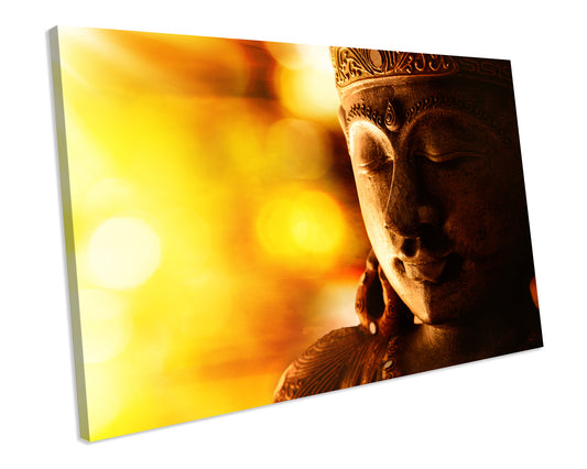 Buddha Zen CANVAS PRINT Box Framed Wall Art Picture