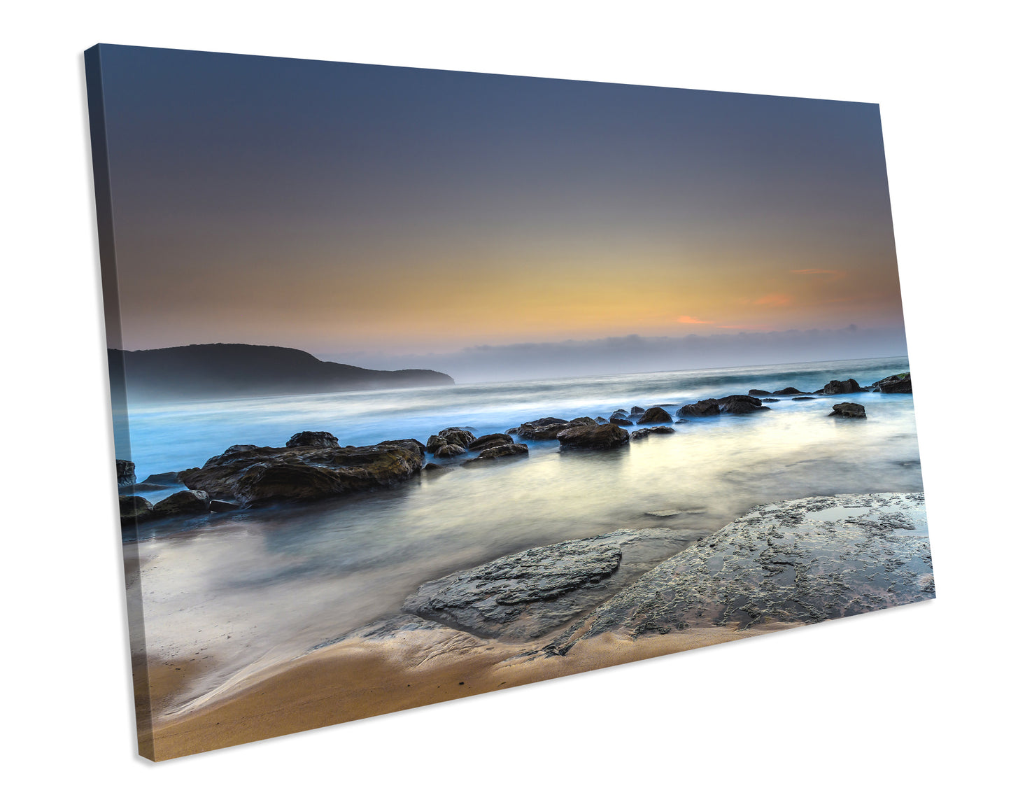 Seascape Sunrise killcare Australia Beach Picture Canvas Art Print