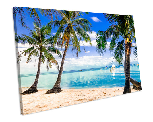 Palm Beach Vietnam Framed Picture CANVAS WALL ART Print