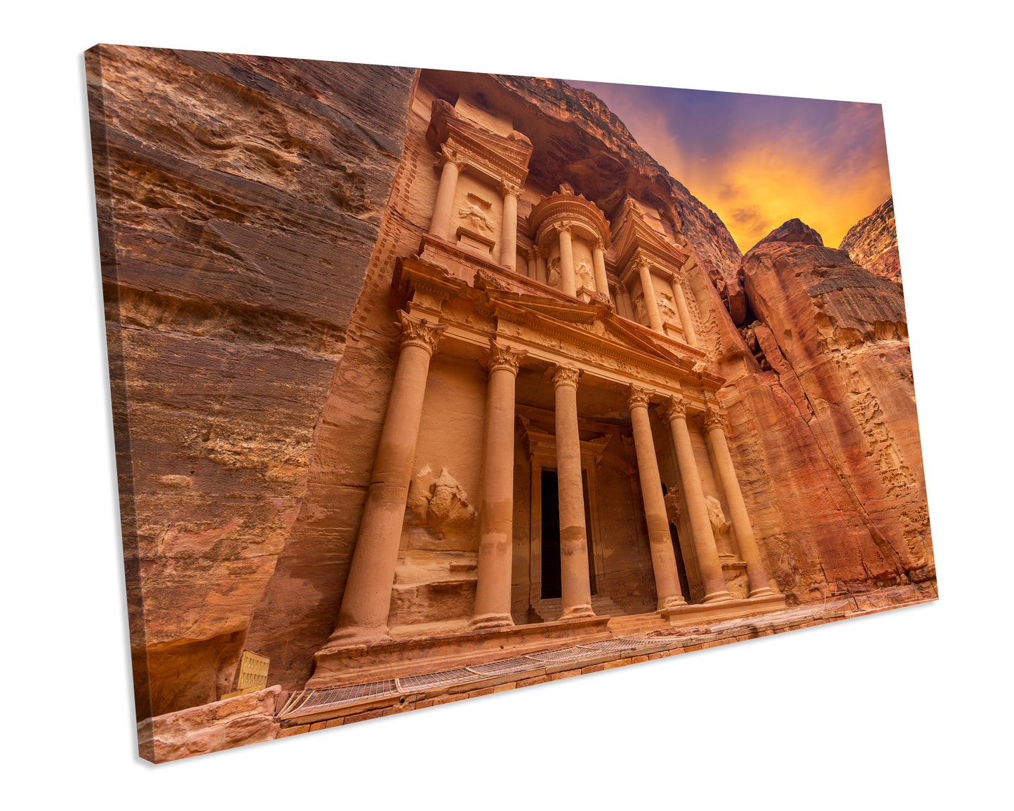Temple Petra Jordan Landmark CANVAS ART PRINT Box Framed Picture
