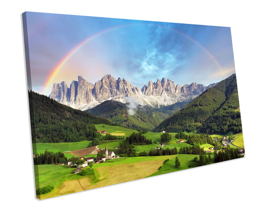Dolomites Mountains Italy Landscape CANVAS ART PRINT Box Framed Picture