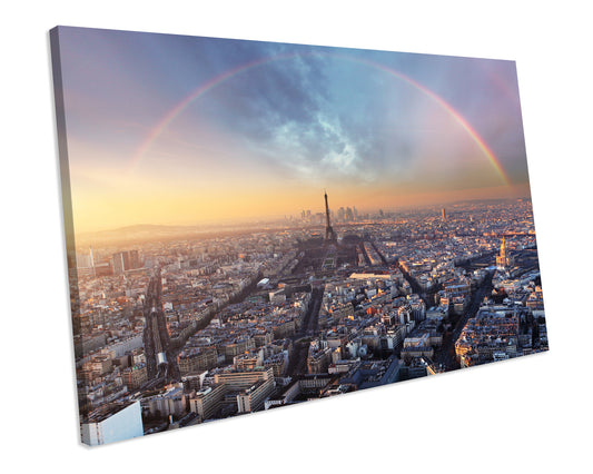 Eiffel Tower Paris CANVAS France WALL ART Box Framed Picture