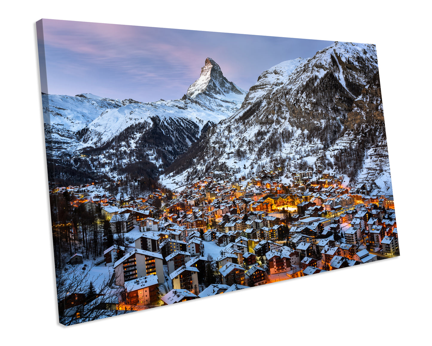 Zermatt Valley Matterhorn SWITZERLAND LANDSCAPE CANVAS Wall Art