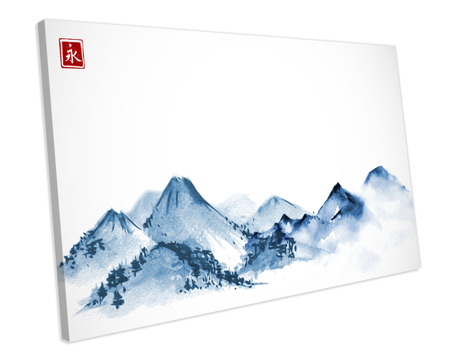 Japanese Art Abstract FRAMED CANVAS PAINTING Wall Art Print Ready To Hang