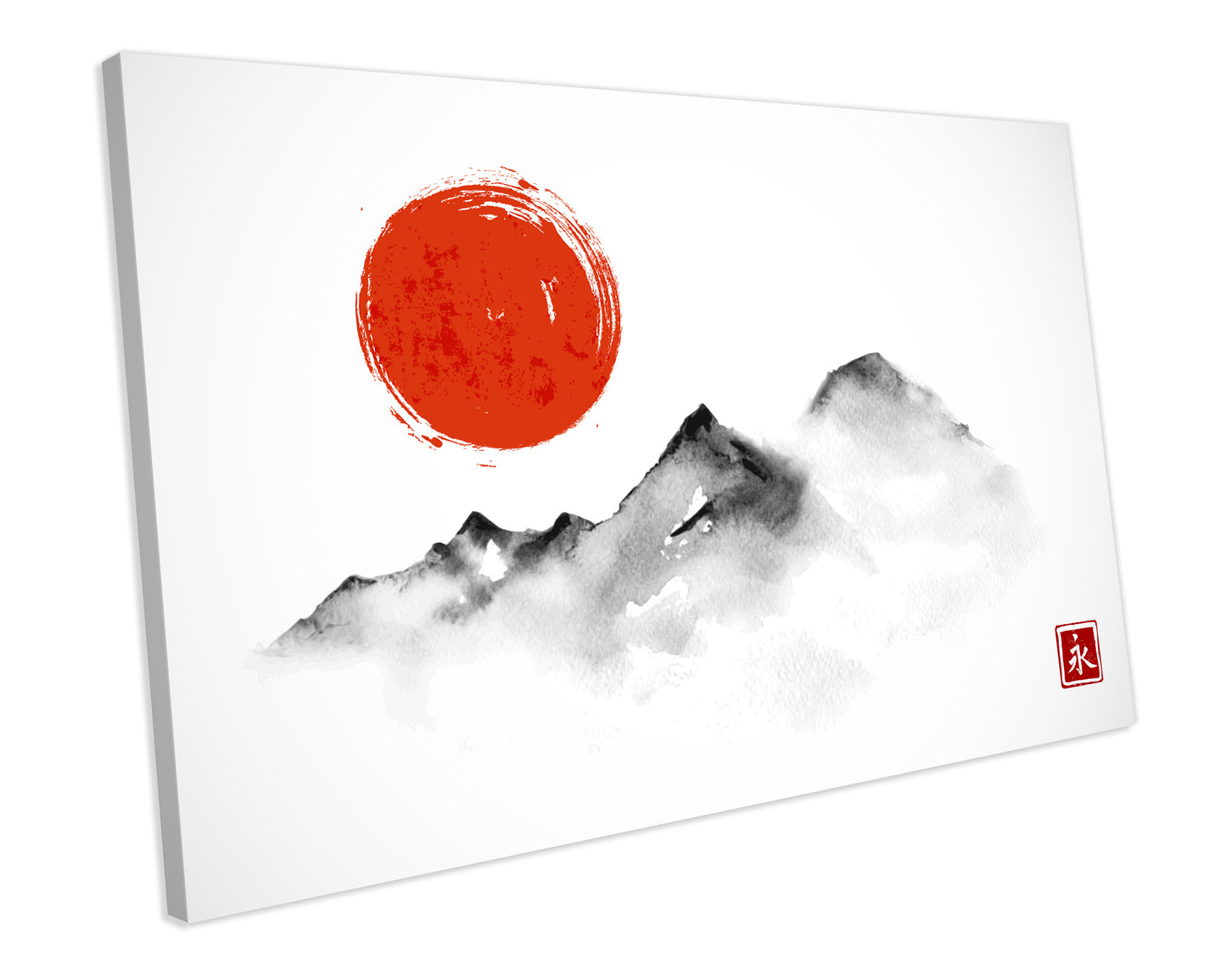 Japanese Art Abstract Box Framed Canvas Painting Wall Art Print