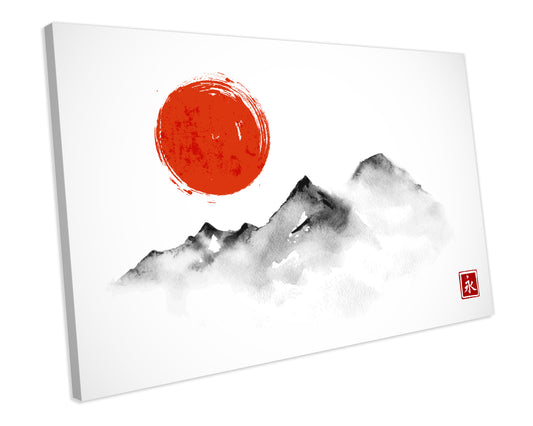 Japanese Art Abstract Box Framed Canvas Painting Wall Art Print