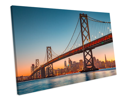 San Francisco Sunset CANVAS ART Picture Print
