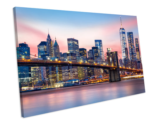 New York City CANVAS PRINT Wall Art Box Framed Picture
