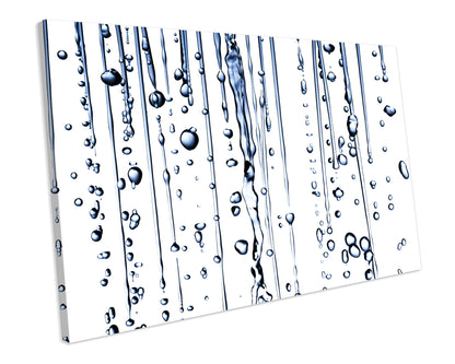 Water Drop Bathroom CANVAS PRINT Wall Art Box Framed Picture