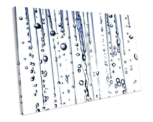 Water Drop Bathroom CANVAS PRINT Wall Art Box Framed Picture