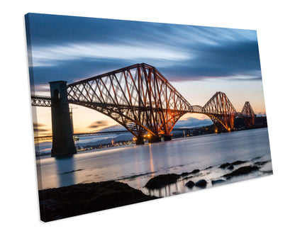 Forth Bridge Edinburgh Scotland Landmark CANVAS WALL ART Picture Print
