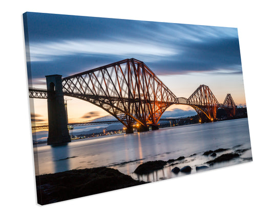 Forth Bridge Edinburgh Scotland Landmark CANVAS WALL ART Picture Print