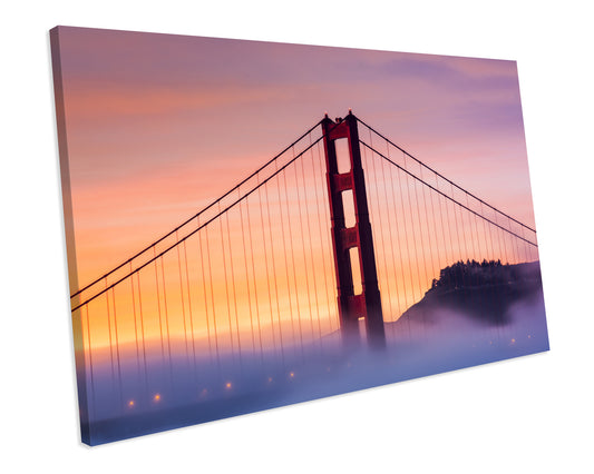 Golden Gate Bridge San Francisco California CANVAS WALL ART Picture Print