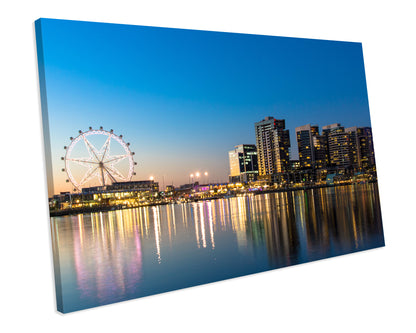 Dockland Melbourne Australia Box Framed Canvas Art Picture Print