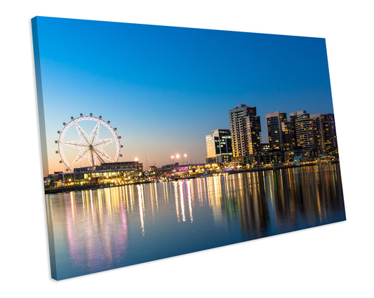 Dockland Melbourne Australia Box Framed Canvas Art Picture Print