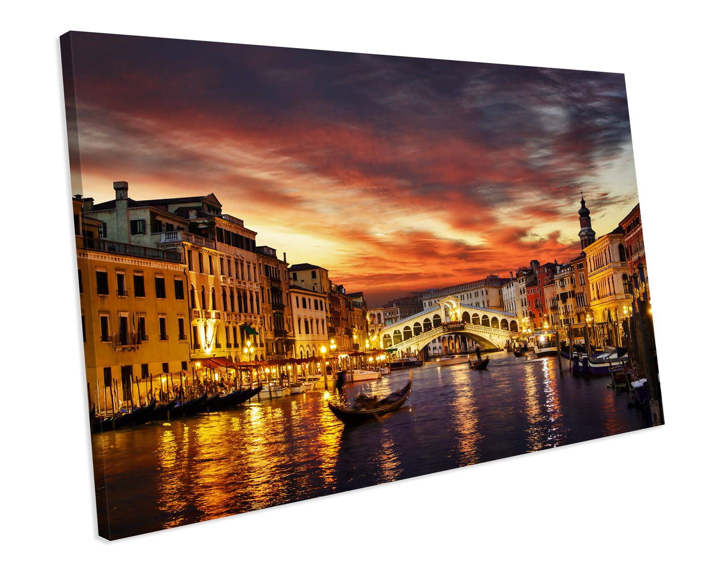 Venice Italy Box Framed CANVAS WALL ART Picture Print