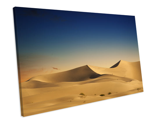 Desert Sand Dunes Box Framed CANVAS WALL ART Picture Print