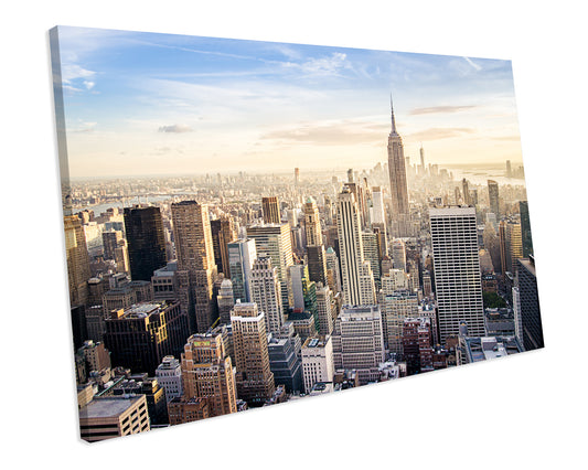 Skyscraper New York City Canvas Art Print Framed Picture