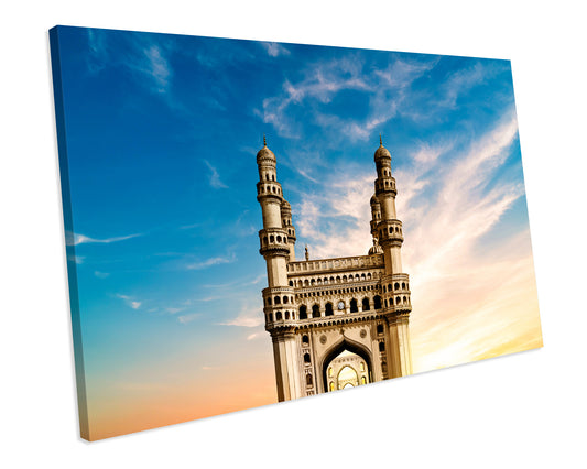 Charminar Hyderabad India Famous Landmark CANVAS WALL ART Box Framed Picture Print