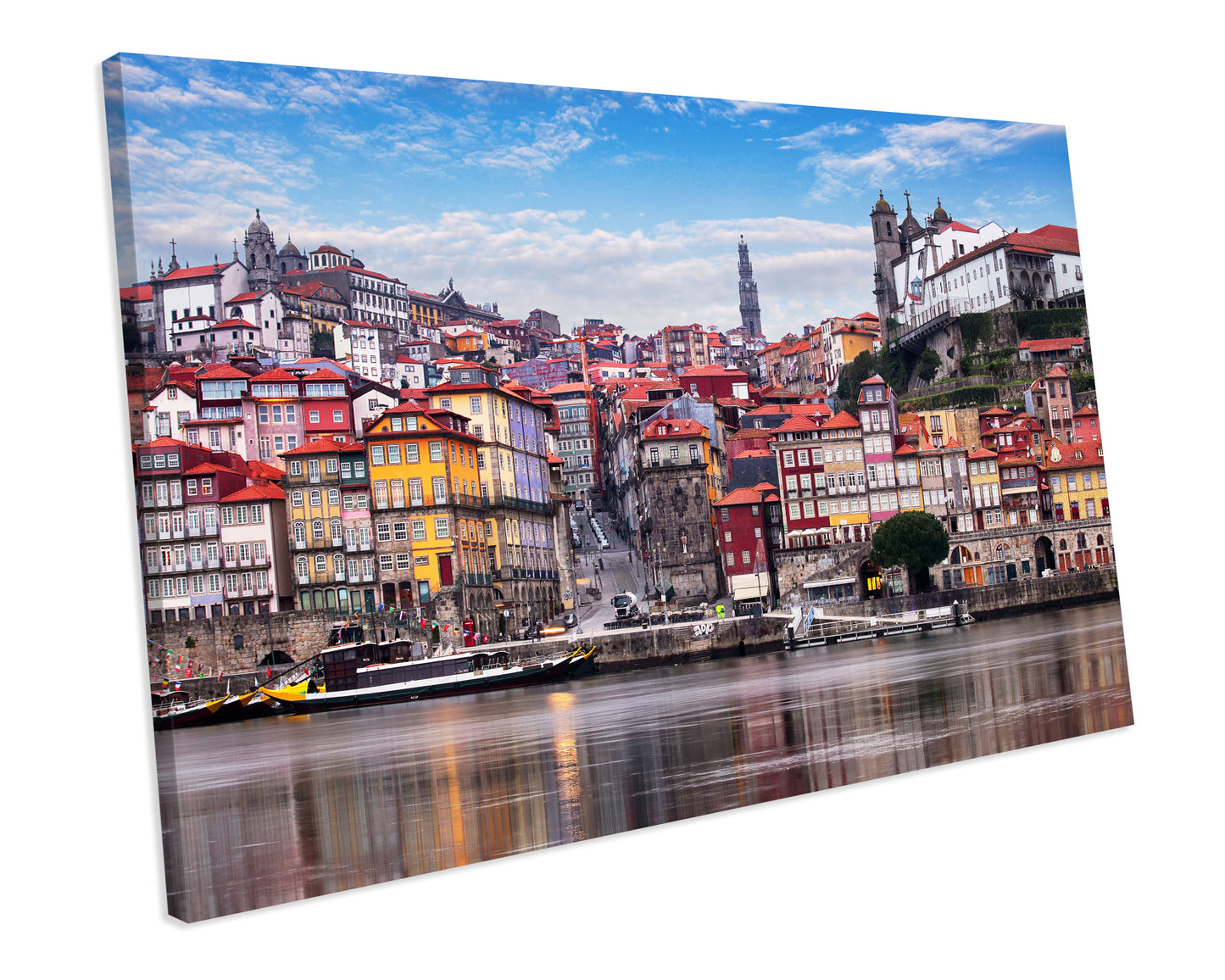 Porto Portugal Cityscape CANVAS WALL ART Box Framed Picture Print
