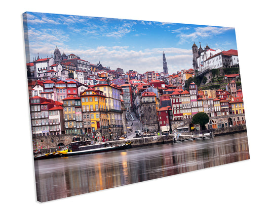 Porto Portugal Cityscape CANVAS WALL ART Box Framed Picture Print