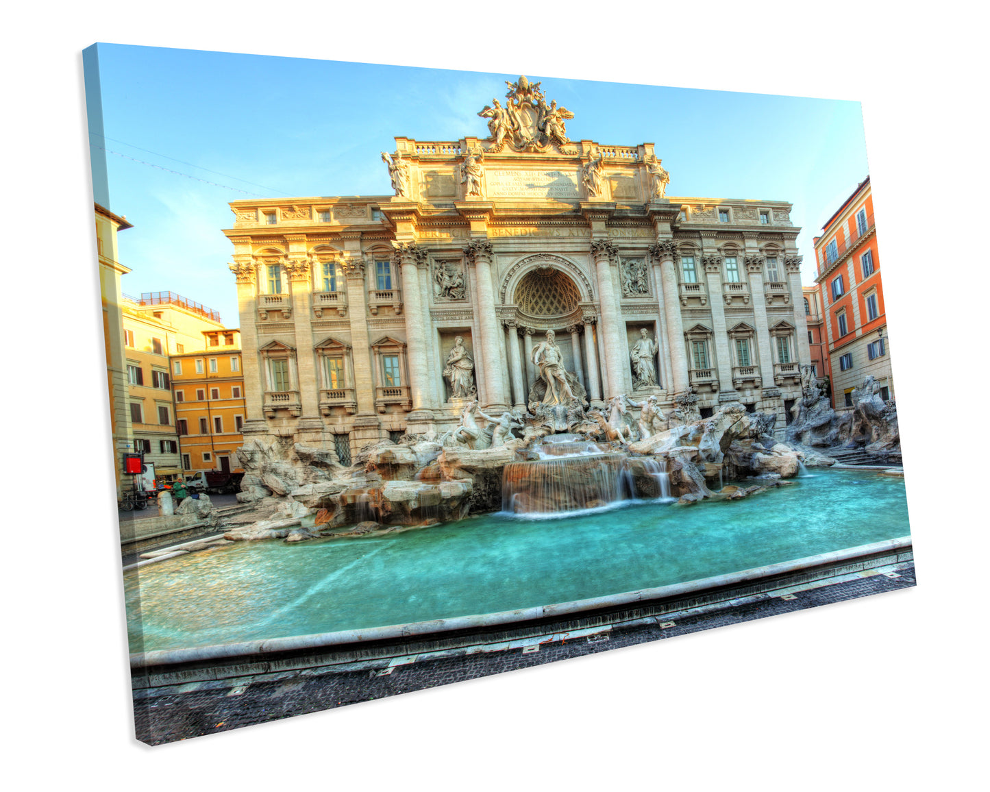 Rome Fountain di Trevi Italy CANVAS WALL ART Box Framed Picture Print