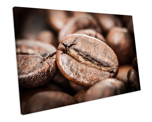 Coffee Beans Kitchen Food & Drink Framed Canvas print Wall Art
