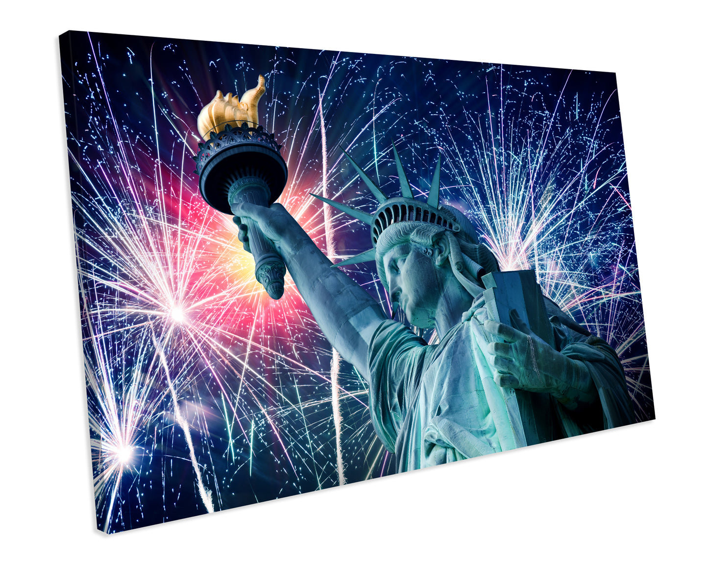 Statue of Liberty Landmark CANVAS ART PRINT Box Framed Picture Wall Decor