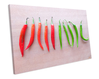 Chili Food Kitchen CANVAS Print Framed WALL ART Picture