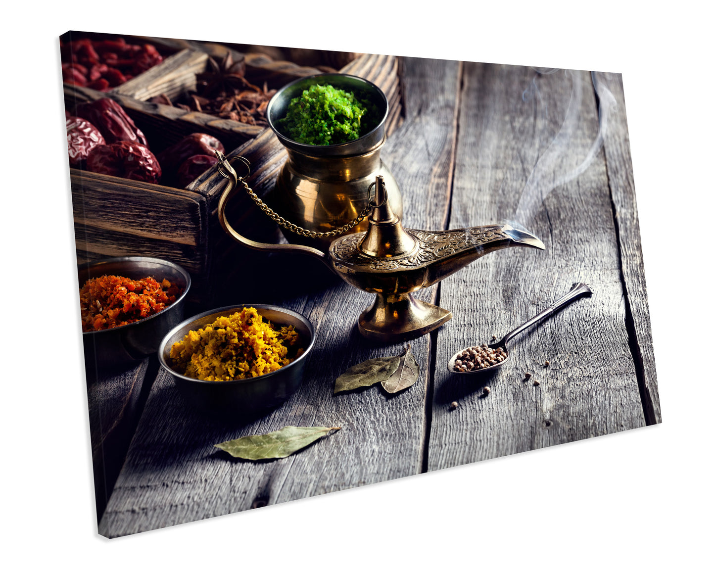 Kitchen Food Spices Framed Canvas print Wall Art