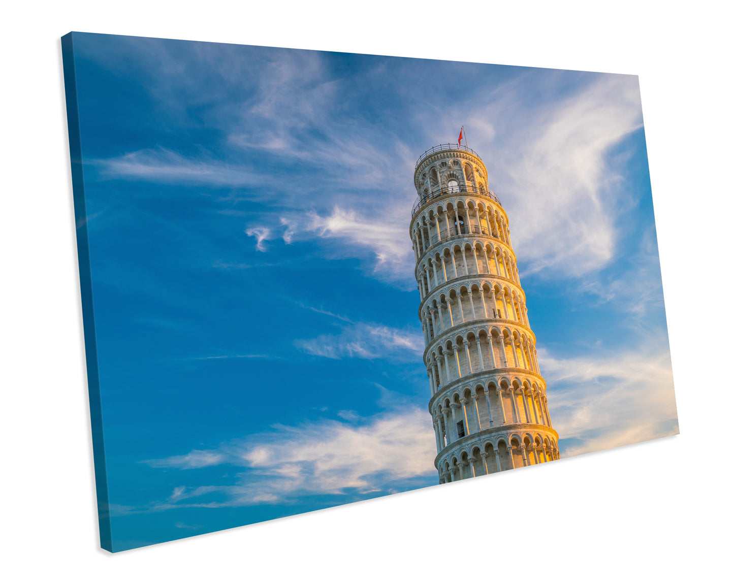 Leaning Tower of Pisa Landmark CANVAS WALL ART Box Framed Picture Print