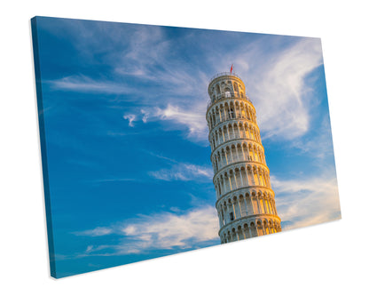 Leaning Tower of Pisa Landmark CANVAS WALL ART Box Framed Picture Print