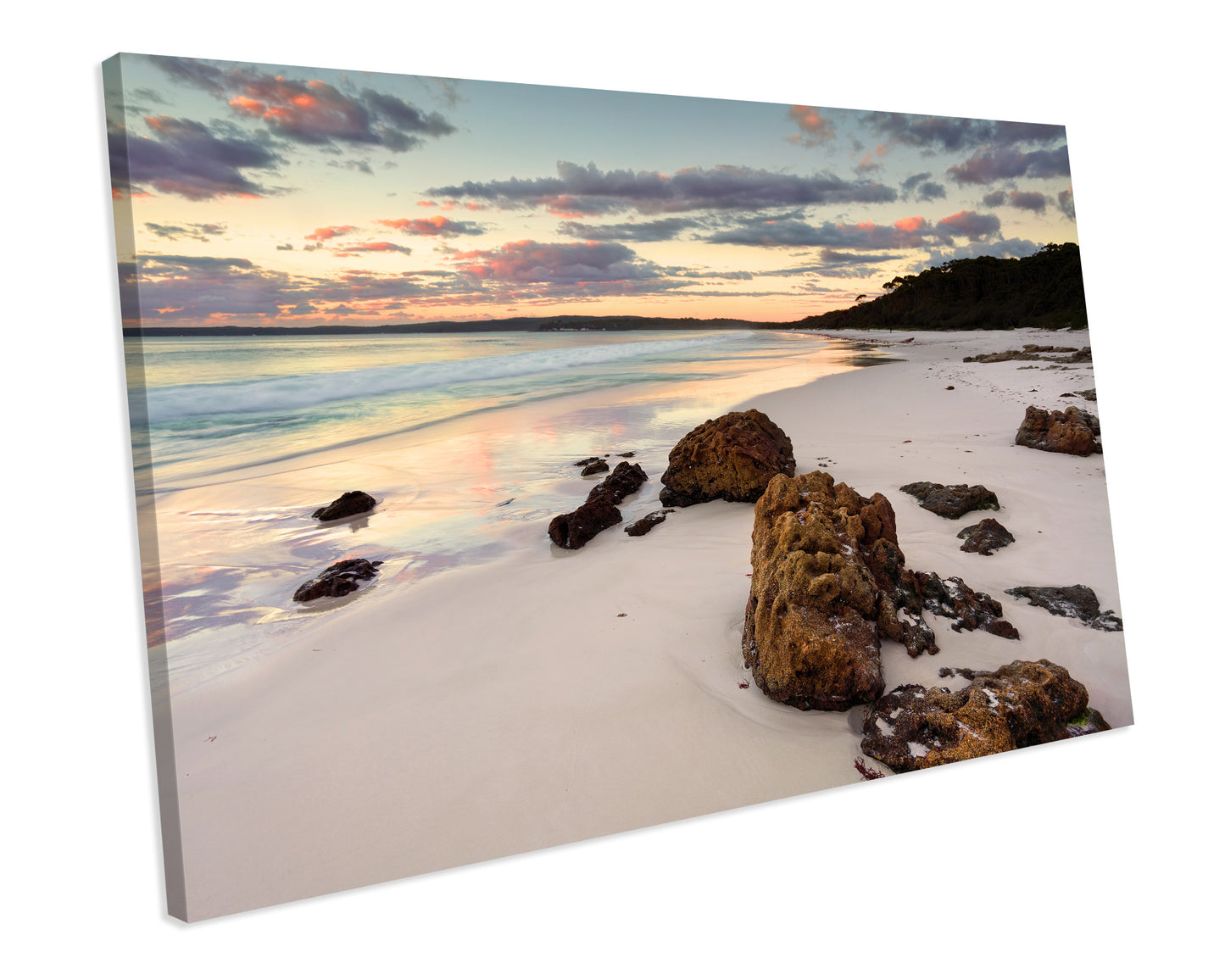 Beach Landscape CANVAS WALL ART Box Framed Picture Print