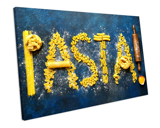 Pasta Food Kitchen CANVAS WALL ART Box Framed Picture Print