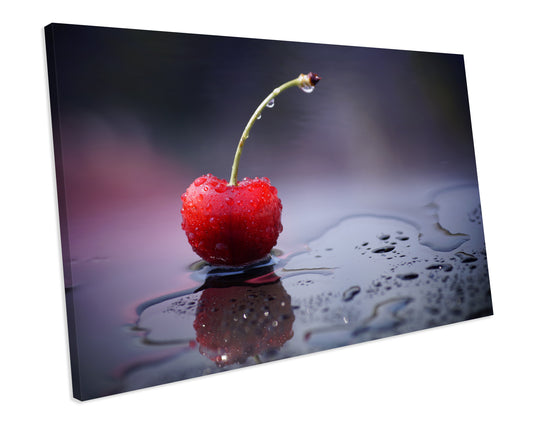 Cherry Fruit kitchen Food & Drink Framed Canvas print Wall Art