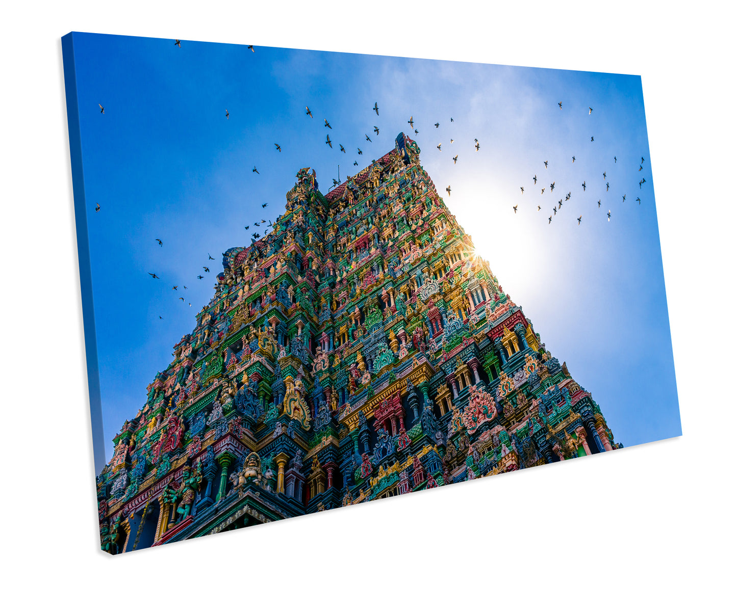 Meenakshi Hindu Temple Madurai India CANVAS WALL ART Box Framed Picture Print