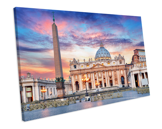 Vatican Rome Italy Landmark CANVAS WALL ART Box Framed Picture Print