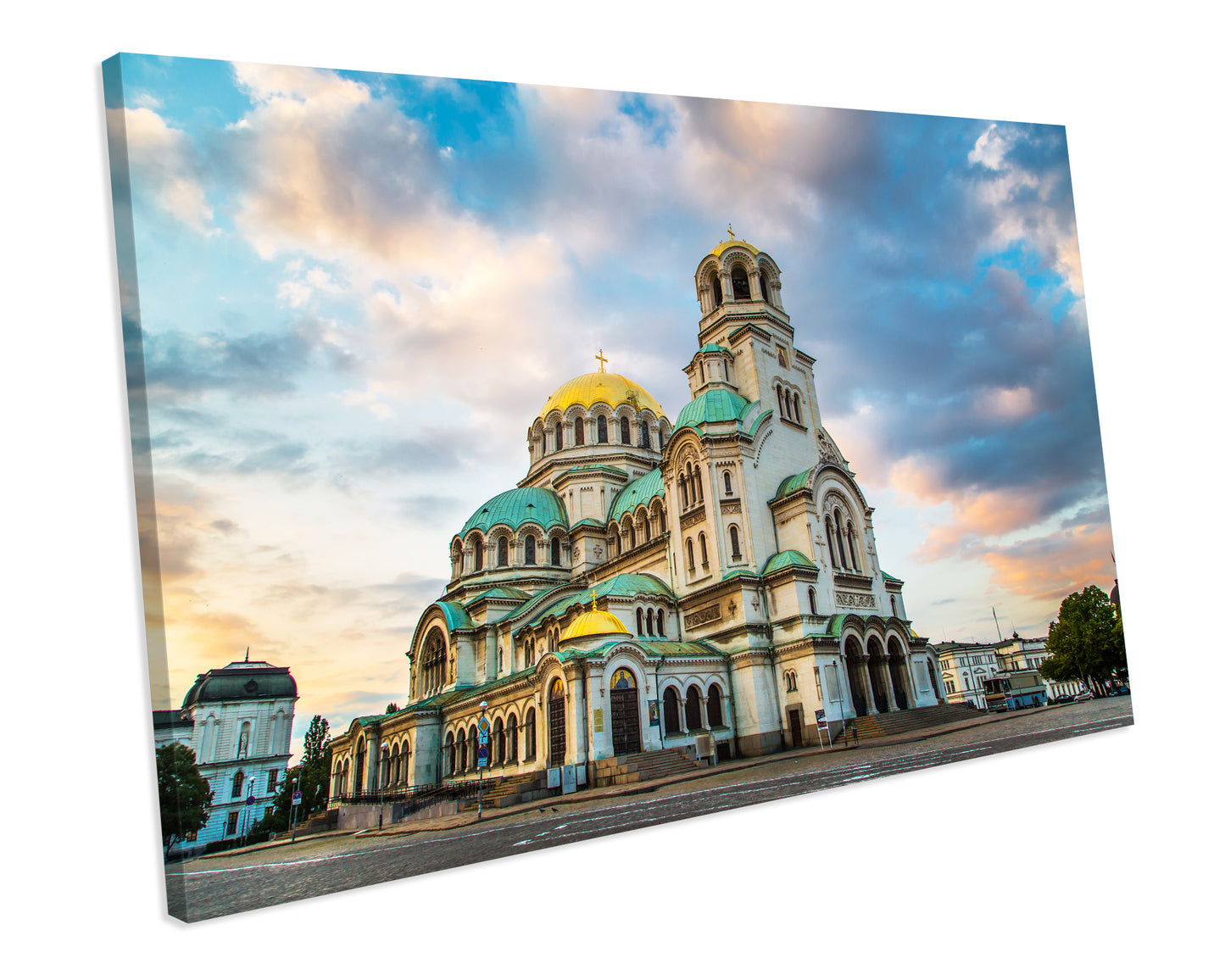 ST, Alexander Nevsky Cathedral Bulgaria Landmark CANVAS WALL ART Box Framed Picture Print