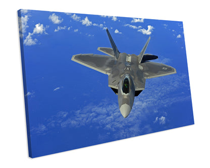 Lockheed Martin F-22 Raptor Plane CANVAS WALL ART Box Framed Picture Print