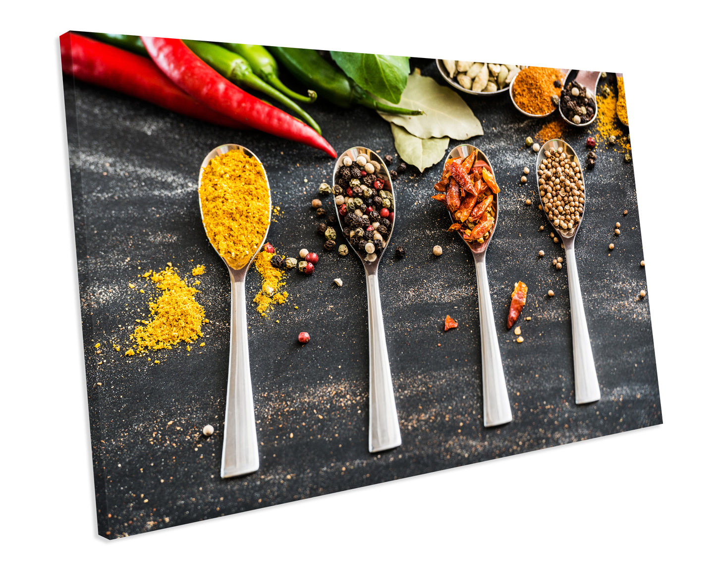Spices Modern Kitchen Food CANVAS Print Wall ART Framed Ready To Hang