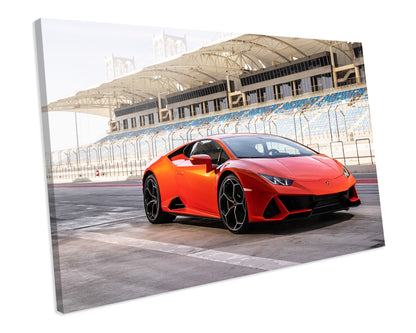 Lamborghini Huracan Exotic Supercar CANVAS WALL ART Box Framed Picture Print
